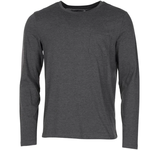 Pocket Ls Tee, Olive Melange, L, T-Shirts