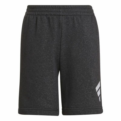 Nederdel träningsoverall för barn Adidas Future Icons 3 Stripes Svart (Storlek: 9-10 år)