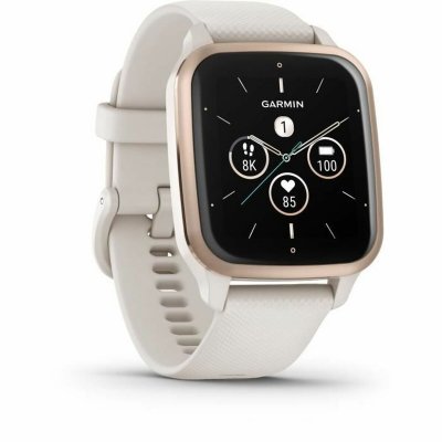 "Aktivitetsarmband GARMIN Venu Sq 2 Music 1,4"" Varmvit"