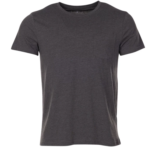 Pocket Tee, Olive Melange, M, T-Shirts