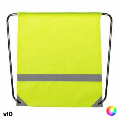 Ryggsäcksliknande väska med remmar i reflex 144520 (10 antal) (Färg: Blå)
