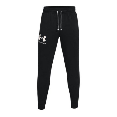 Långa träningsbyxor Under Armour Rival Terry Jogger Svart Män (Storlek: L)