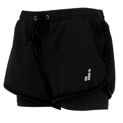Sportshorts för kvinnor Joluvi Meta Duo Svart (Storlek: S)