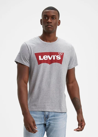 Graphic Setin Neck Graphic H21, Greys, S, T-Shirts