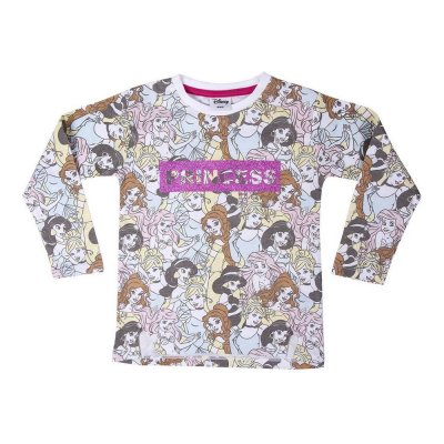 Långärmad t-shirt, Barn Princesses Disney Rosa (Storlek: 7 år)