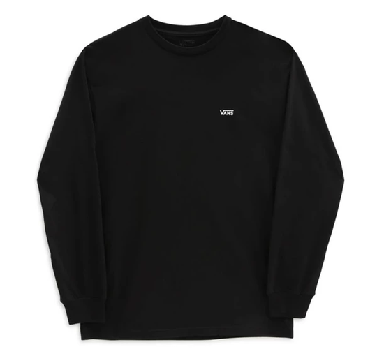 Left Chest Hit Ls, Black/White, Xs, T-Shirts
