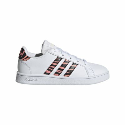 Sportskor för barn Adidas Grand Court Print Vit (Fotstorlek: 38 2/3)