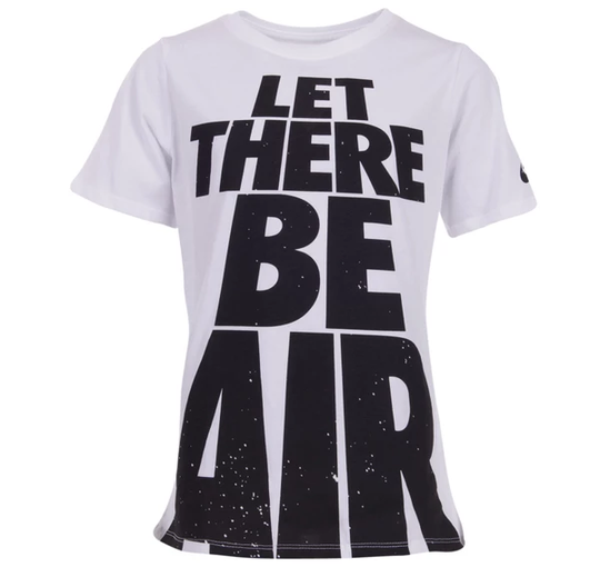 B Nsw Tee Let There Be Air, White/Black, M, T-Shirts