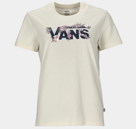 Wm Drop V Floral Bf, Antique White, Xs, T-Shirts