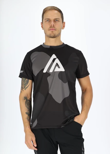 Mtb Bike Tee, Black Camo, M, T-Shirts