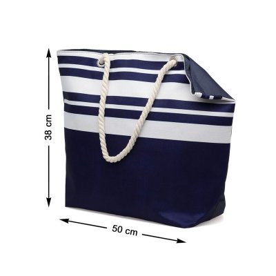 Strandväska 50 x 38 cm Havsblå