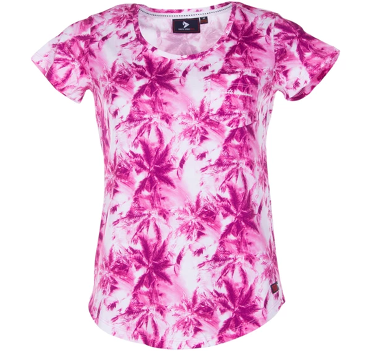 Maui Tee W, Pink Aop, 40, T-Shirts