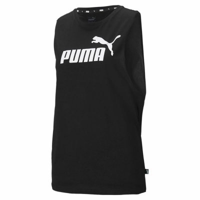 Tanktop, Dam Puma Essentials Cut Off Logo Tank Svart (Storlek: XS)
