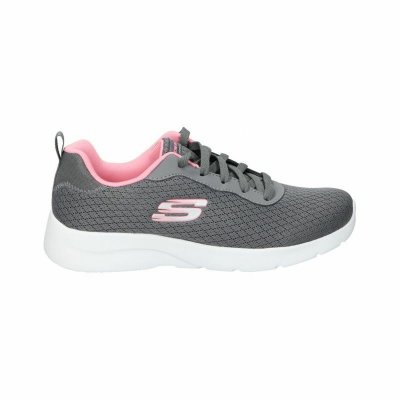 Gymnastiksko, Dam Skechers Diamond Mesh Mörkgrå (Fotstorlek: 36)