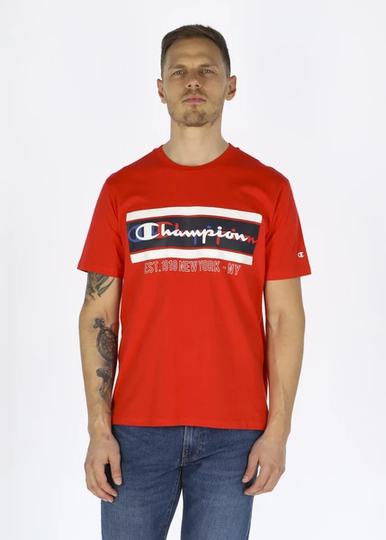 Crewneck T-Shirt, Flame Scarlet, Xl, T-Shirts
