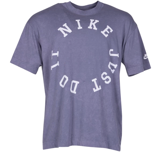 Nike Sportswear Men's Short-Sl, Armory Blue/Summit White, M, T-Shirts