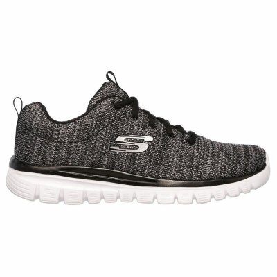 Sportskor Skechers Graceful Twisted Fortune Kvinna Svart (Fotstorlek: 37)