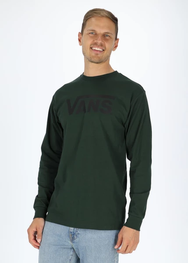 Classic Vans Ls-B, Forest/Black, 2xl, T-Shirts