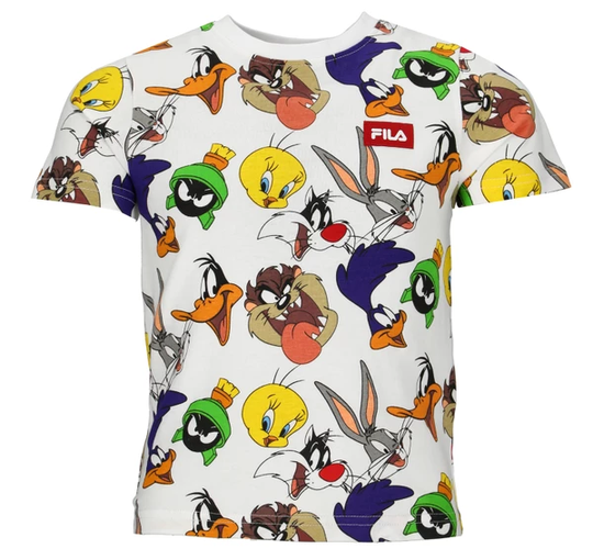 Lausnitz Aop Tee, Bright White Wb Family Aop, 110/116, T-Shirts