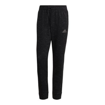 Långa träningsbyxor Adidas Essentials Mélange Svart Män (Storlek: S)