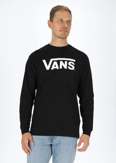 Classic Vans Ls-B, Black/White, 2xl, T-Shirts