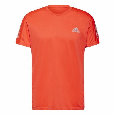 Sporttröja med ärmar Adidas Own The Run Röd (Storlek: L)