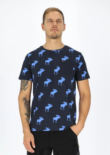Elk Tee, Navy/Blue, 4xl, T-Shirts