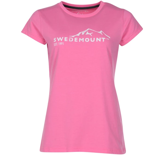 Est 91 Tee W, Pink Melange/White, 42, T-Shirts