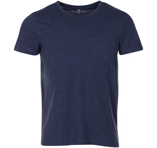 Pocket Tee, Navy Melange, L, T-Shirts
