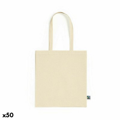 Väska 141266 100% bomull Naturell (50 antal) (Färg: Beige)