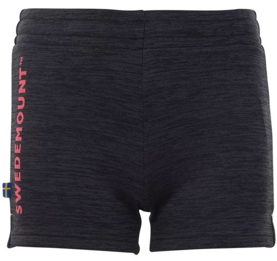 Training Logo Short Shorts Jr, Charcoal Melange/New Pink, 160, Träningsshorts