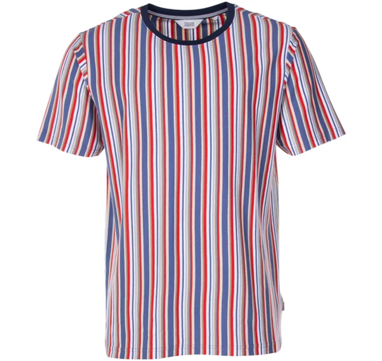 T-Shirt - Kane Stripe, Gray Blue, S, T-Shirts