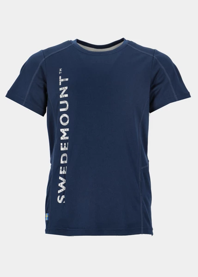 Training Logo Tee B Jr, Navy Melange/Reflective, 140, T-Shirts