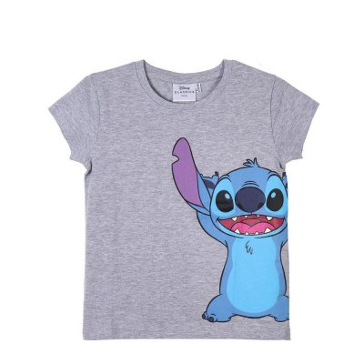 Barn T-shirt med kortärm Stitch Grå (Storlek: 3 år)