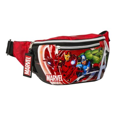 Midjeväska The Avengers Infinity Röd Svart (23 x 12 x 9 cm)