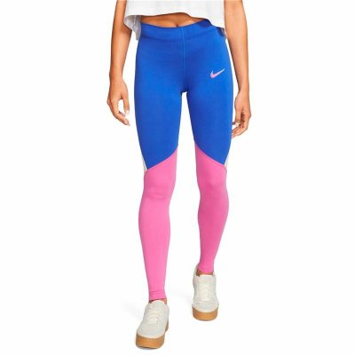 Sport-leggings, Dam Nike Blå Rosa (Storlek: L)