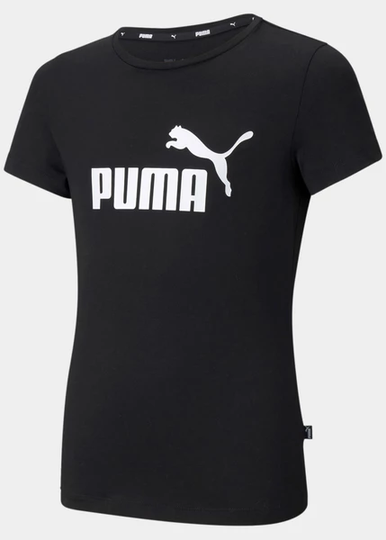 Ess Logo Tee G, Puma Black, 164, T-Shirts