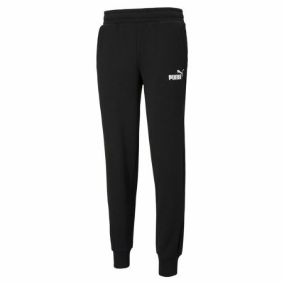 Långa träningsbyxor Puma Essentials Logo Svart Män (Storlek: XL)