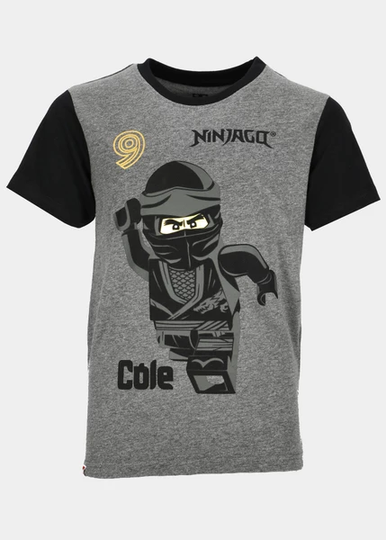 M12010619 - T-Shirt Ss, Dark Grey Melange, 128, T-Shirts
