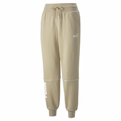 Nederdel träningsoverall för vuxna Puma Colorblock Beige Kvinna (Storlek: L)