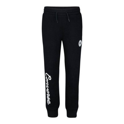 Byxor för vuxna Converse Signature Chuck Patch Jogger Svart Kvinna (Storlek: 12-13 år)