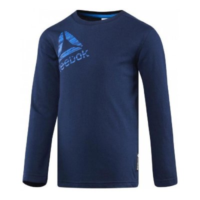Långärmad t-shirt, Barn Reebok B ES LS TEE BQ5132 Havsblå (Storlek: 5 år)
