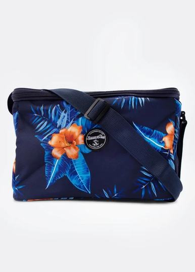 Tropical Cool Bag, Navy Orange Flower, Onesize