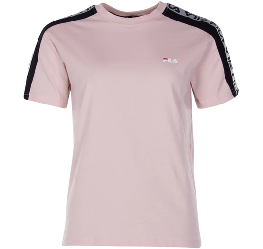 Tamsin Reflective Taped Tee, Sepia Rose-Black, S, T-Shirts