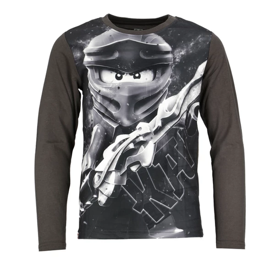 M12010212 - T-Shirt Ls, Dark Grey, 116, T-Shirts