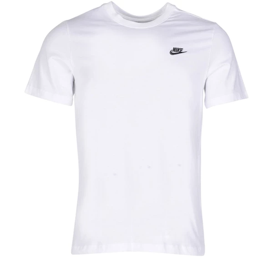 Nike Sportswear Club Men's T-S, White/Black, Xl, T-Shirts
