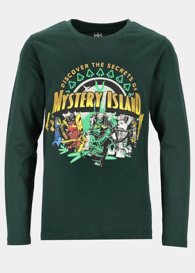 M12010592 - T-Shirt Ls, Dark Green, 128, T-Shirts