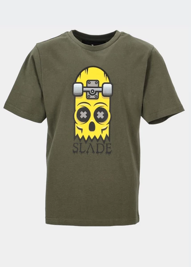 Halfboard Tee Jr, Olive, 130, T-Shirts