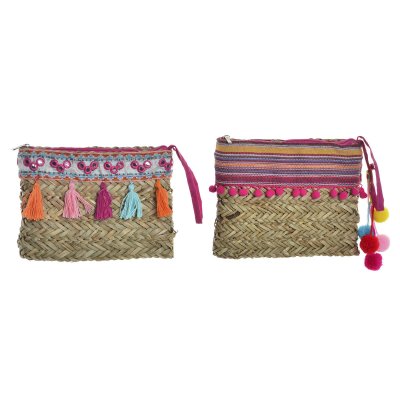 Handväska DKD Home Decor Polyester Multicolour vide (26 x 4 x 20 cm) (2 antal)