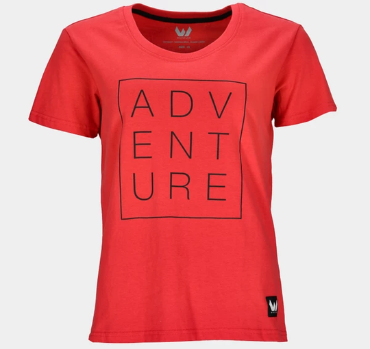 Pine W O-Neck T-Shirt, Rococco Red, 36, T-Shirts